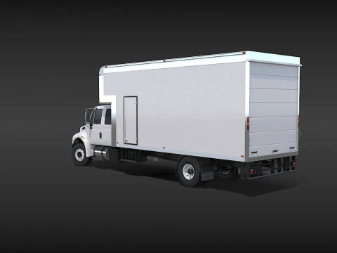 Camion in movimento Modello 3D