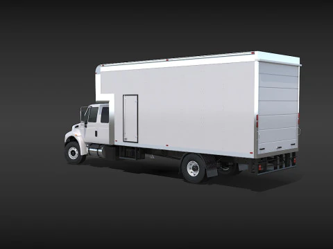 Camion in movimento Modello 3D