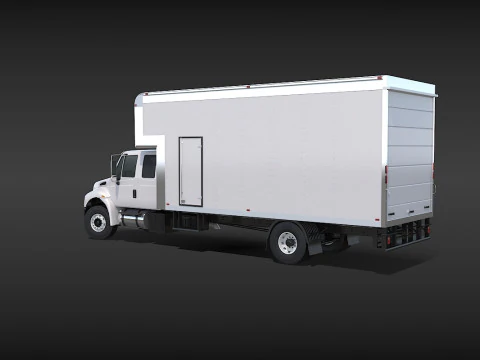 Camion in movimento Modello 3D