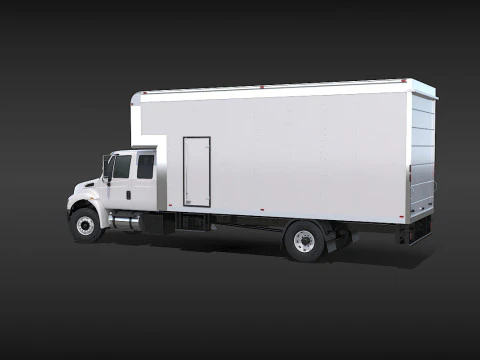 Camion in movimento Modello 3D