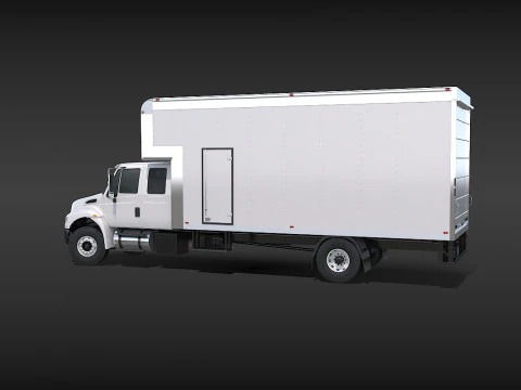 Camion in movimento Modello 3D