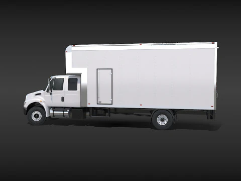 Camion in movimento Modello 3D