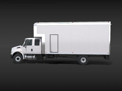 Camion in movimento Modello 3D