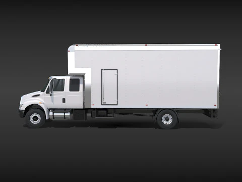 Camion in movimento Modello 3D