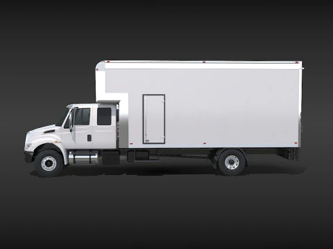 Camion in movimento Modello 3D