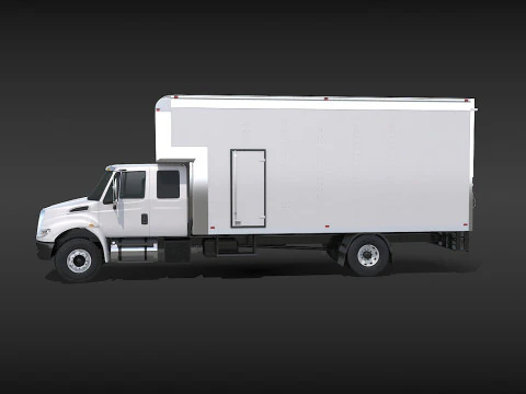 Camion in movimento Modello 3D