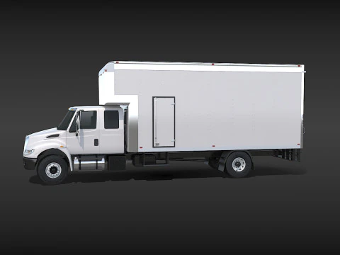 Camion in movimento Modello 3D