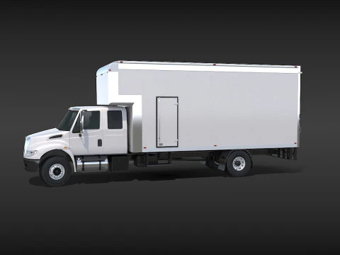 Camion in movimento Modello 3D