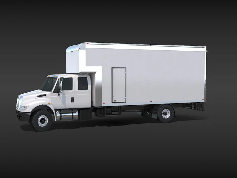 Camion in movimento Modello 3D