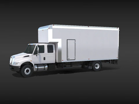 Camion in movimento Modello 3D