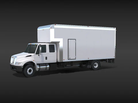 Camion in movimento Modello 3D