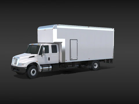 Camion in movimento Modello 3D