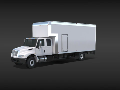 Camion in movimento Modello 3D