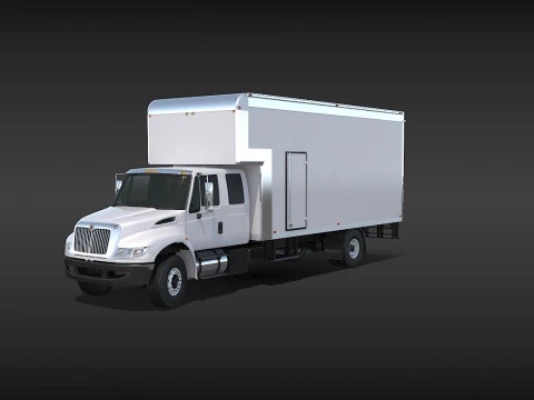 Camion in movimento Modello 3D