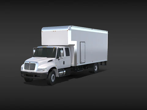 Camion in movimento Modello 3D