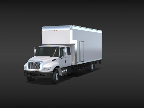 Camion in movimento Modello 3D