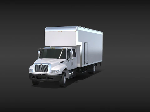 Camion in movimento Modello 3D