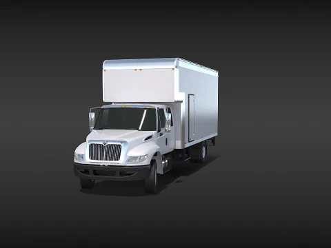 Camion in movimento Modello 3D