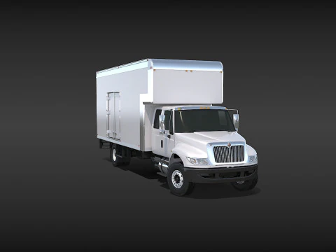 Camion in movimento Modello 3D