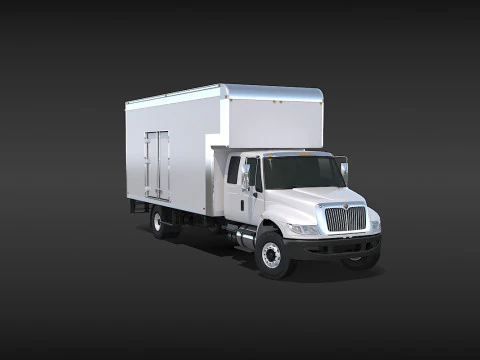 Camion in movimento Modello 3D