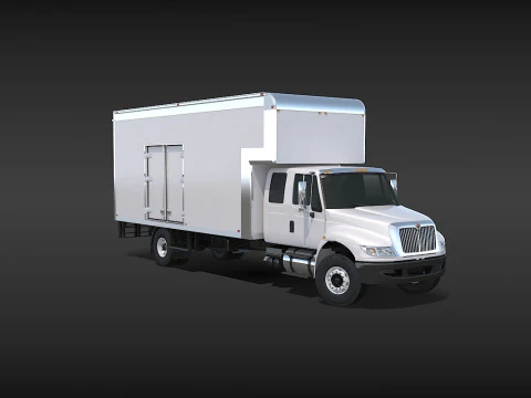 Camion in movimento Modello 3D