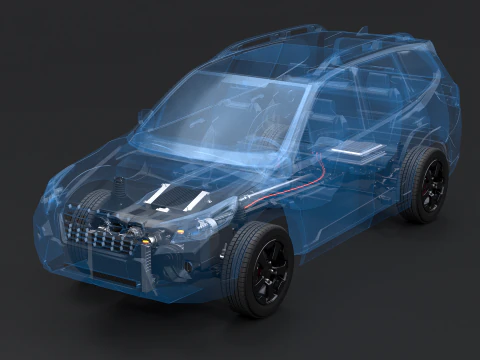MHEV Mild-Hybrid AWD X-RAY Modello 3D