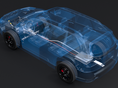 RAYOS X AWD h&iacute;brido suave MHEV Modelo 3D