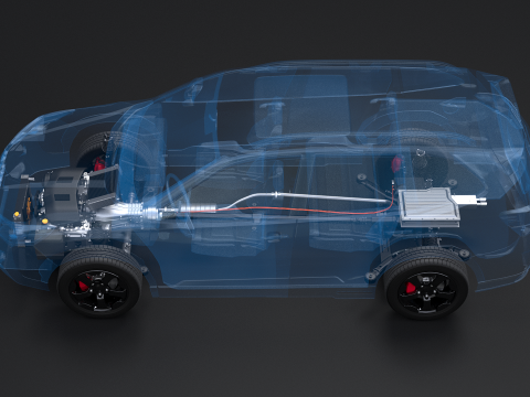 RAYOS X AWD h&iacute;brido suave MHEV Modelo 3D