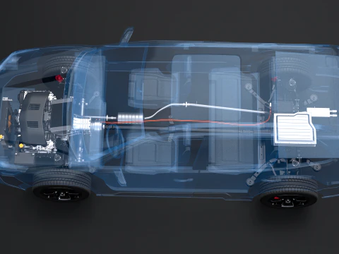 MHEV Mild-Hybrid AWD X-RAY Modello 3D