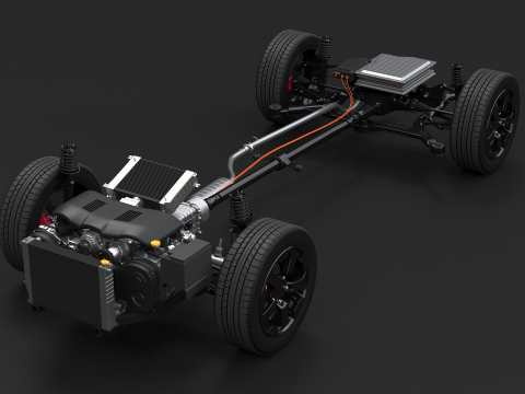 RAYOS X AWD h&iacute;brido suave MHEV Modelo 3D