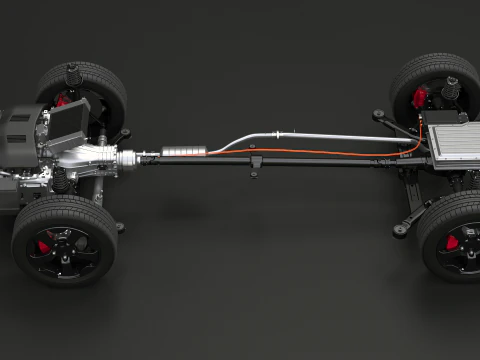 MHEV Mild-Hybrid AWD X-RAY Modello 3D