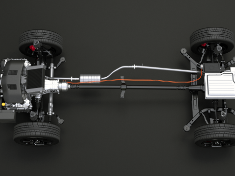 RAYOS X AWD h&iacute;brido suave MHEV Modelo 3D