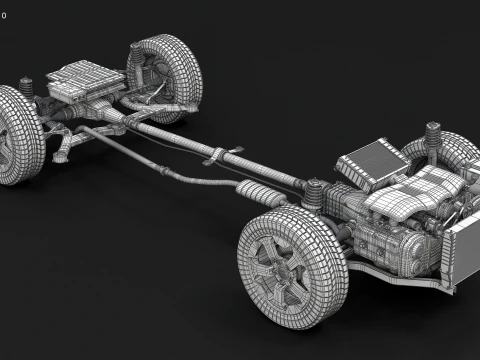 MHEV Mild-Hybrid AWD X-RAY Modello 3D