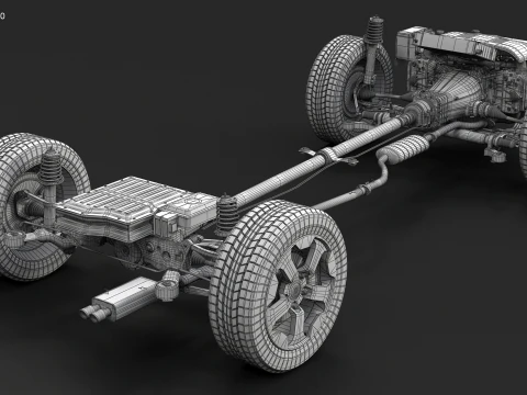 MHEV Mild-Hybrid AWD X-RAY Modello 3D