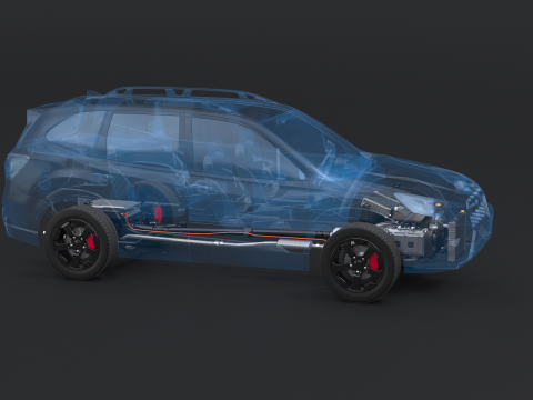 RAYOS X AWD h&iacute;brido suave MHEV Modelo 3D