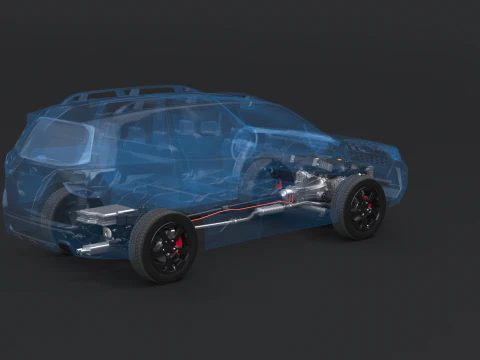 MHEV Mild-Hybrid AWD X-RAY Modello 3D