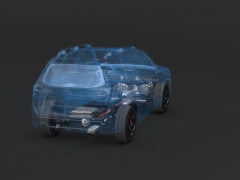 MHEV Mild-Hybrid AWD X-RAY Modello 3D