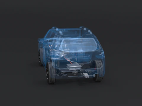 MHEV Mild-Hybrid AWD X-RAY Modello 3D