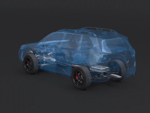 MHEV Mild-Hybrid AWD X-RAY Modello 3D