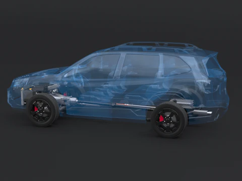 MHEV Mild-Hybrid AWD X-RAY Modello 3D