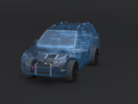 RAYOS X AWD h&iacute;brido suave MHEV Modelo 3D