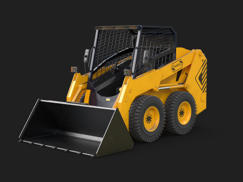 Minicargador moderno Modelo 3D