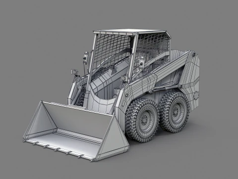 Minipala compatta moderna Modello 3D