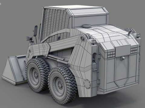 Minipala compatta moderna Modello 3D
