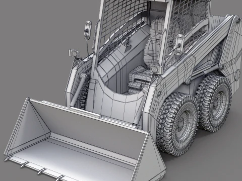 Minipala compatta moderna Modello 3D