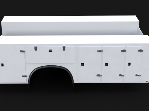 पीबीआर सर्विस ट्रक बॉडी 3D मॉडल