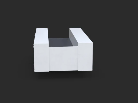 Cassone del camion di servizio PBR Modello 3D