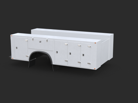 पीबीआर सर्विस ट्रक बॉडी 3D मॉडल