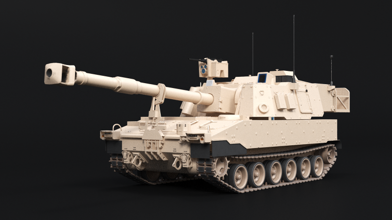 M109A7 Obice Paladino Modello 3D .c4d .max .obj .3ds .fbx .stl .blend