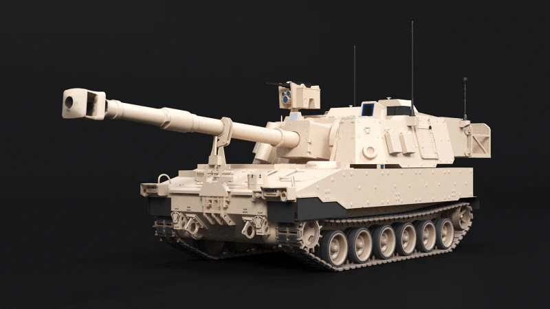 M109A7 Obice Paladino Modello 3D .c4d .max .obj .3ds .fbx .stl .blend